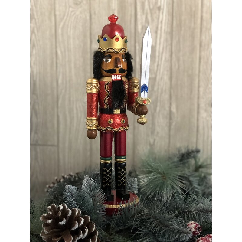 Nutcracker Set of 3 King With Cape, Drummer, Jeweled and fashion Bedazzled Nutcrackers